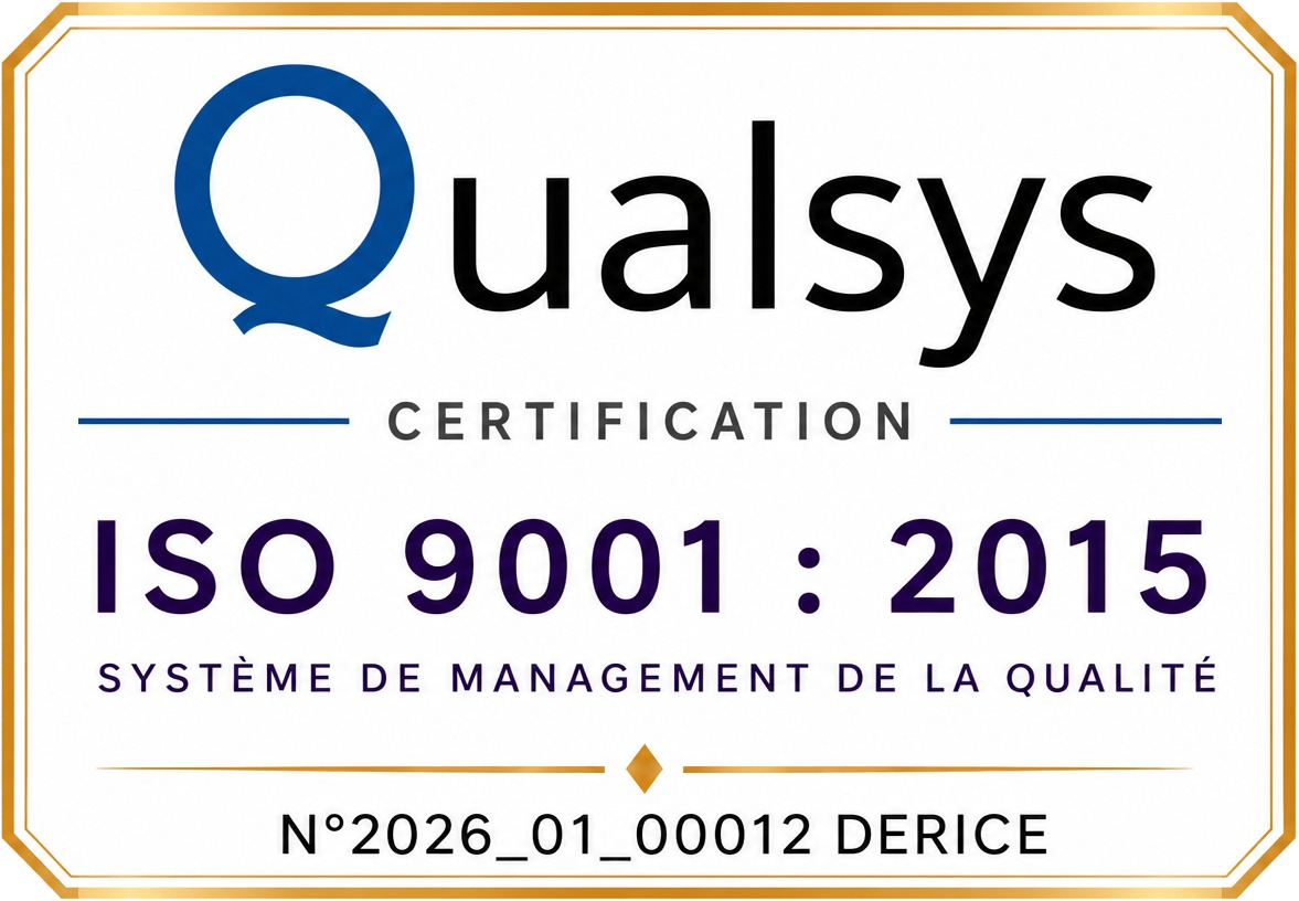 Certificat ISO 9001:2015 n° 2026_01_00012 — Qualsys Certification